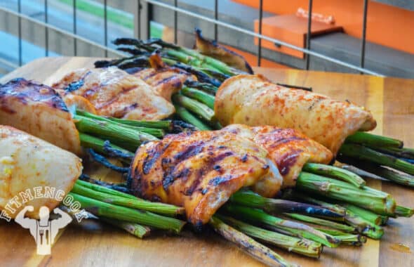 BBQ Chicken-Wrapped Asparagus