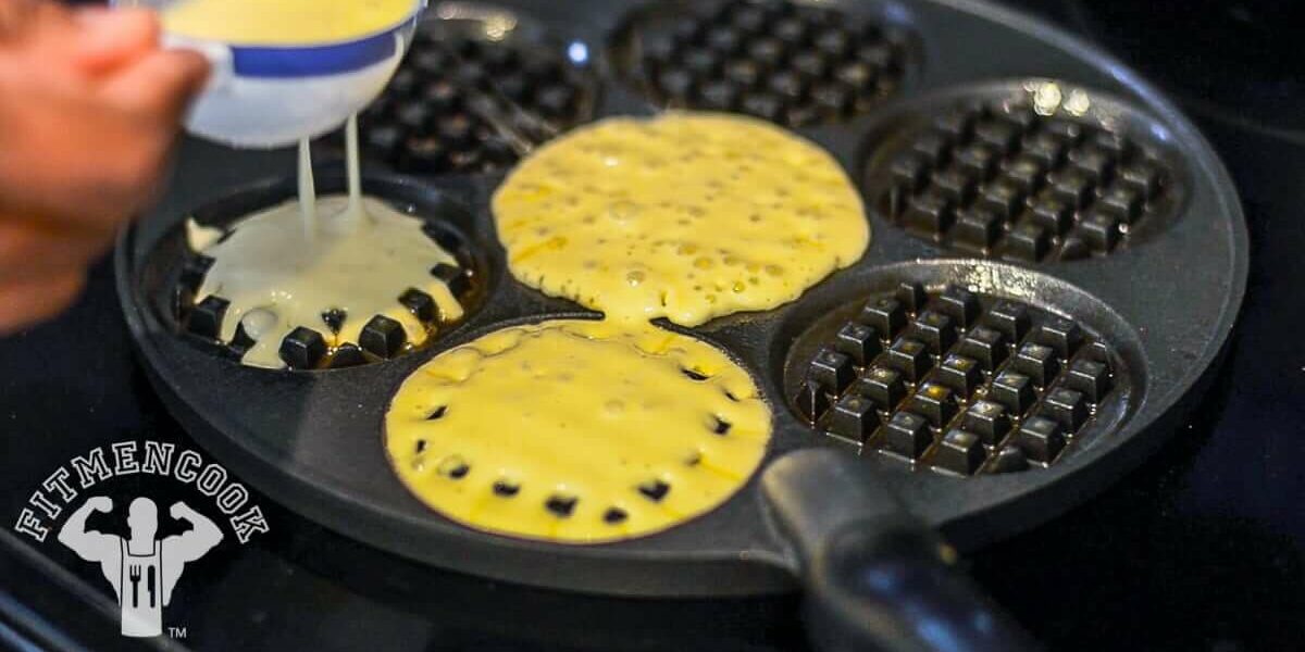 Nordic Ware Silver Dollar Pancake Waffle Pan - Fit Men Cook