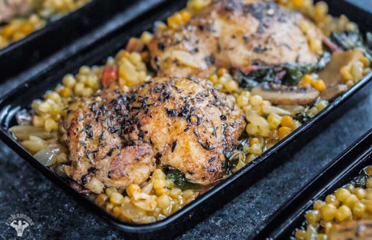 Chicken Couscous & Greens Recipe