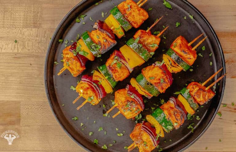 Sweet Thai Curry Salmon Kebabs