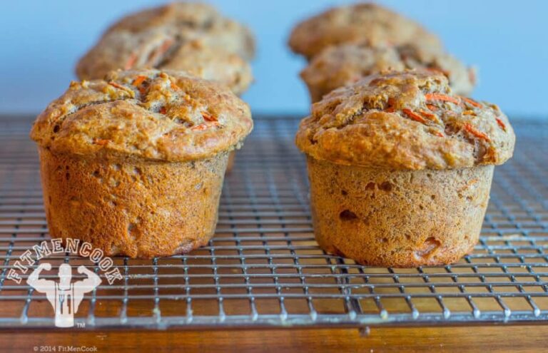 Low-GI Banana, Carrot & Oat Protein Muffins