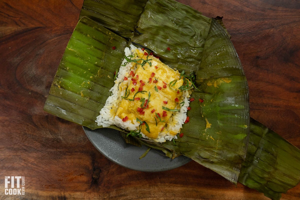 Steamed Coconut Fish & Jasmine Rice Meal Prep 1