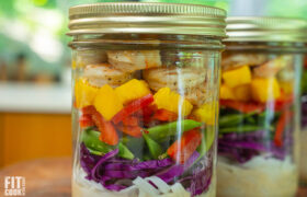 Shrimp Mango Noodle Salad in a Jar Recipe