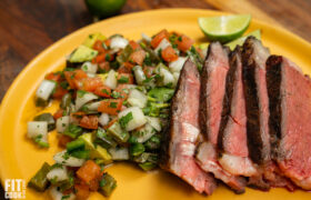 Steak & Nopal Cactus Avocado Salad