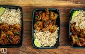 Shrimp Meal Prep - Honey, Garlic, Lime & Sesame