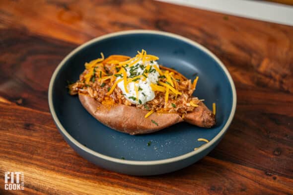 BBQ Stuffed Sweet Potato - 10-Minute Meal