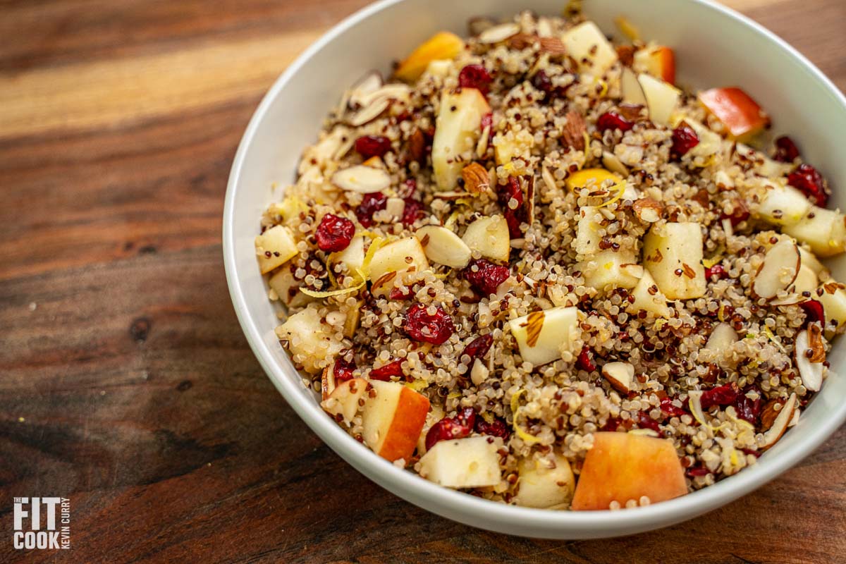 Fruit and Nut Quinoa Breakfast - 5 Ingredient Recipe
