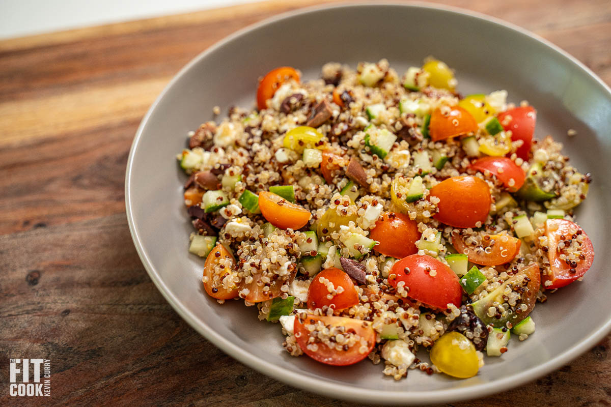 Quinoa Mediterranean Salad - 5 Ingredient Recipe