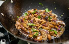 Thai Eggplant Stir fry with Chicken Recipe