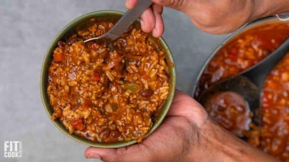 Budget Turkey Burrito Soup with Rice | High Protein, $4.50/Serving