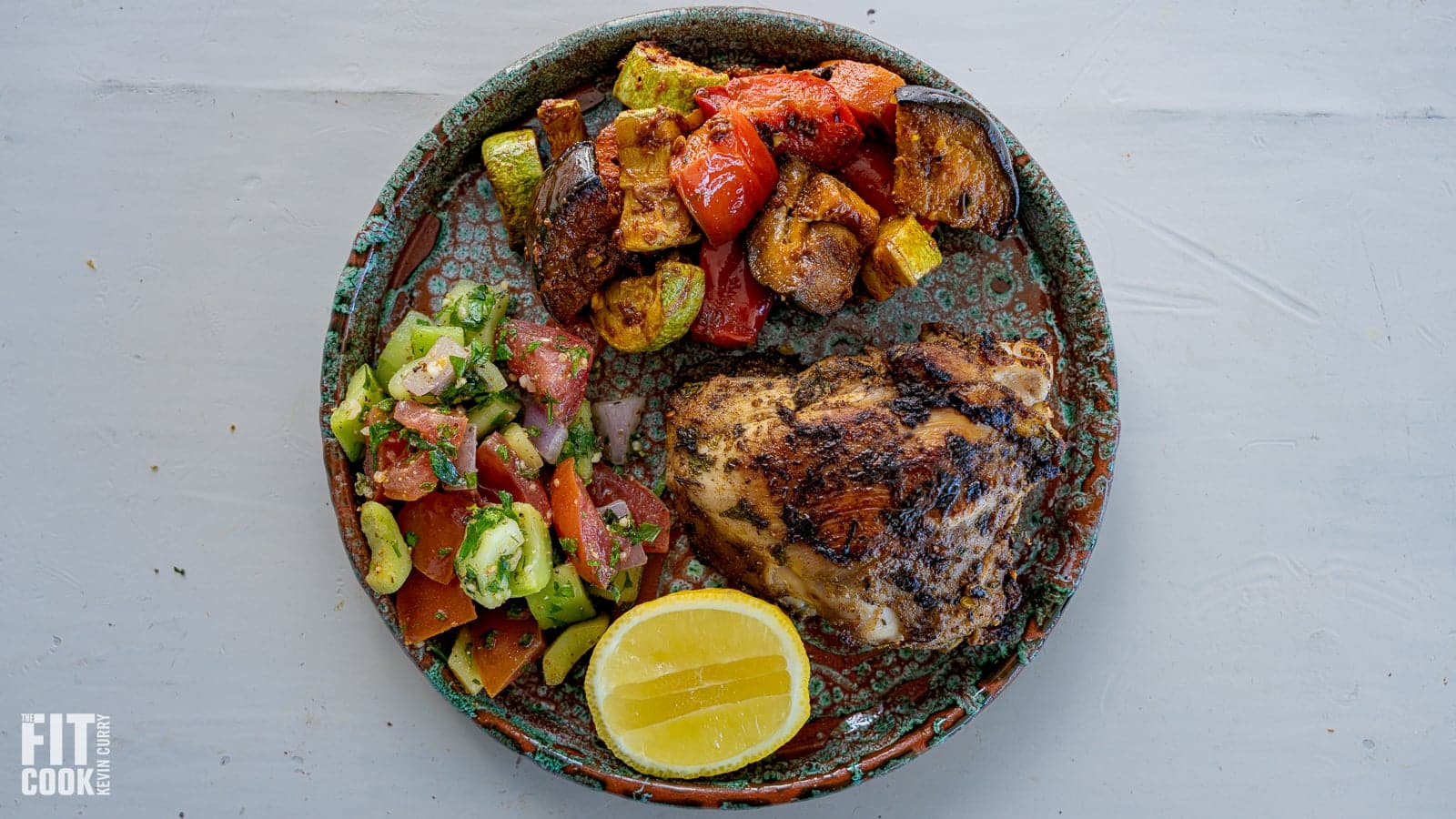 Chermoula Chicken Plate moroccan meal prep-1