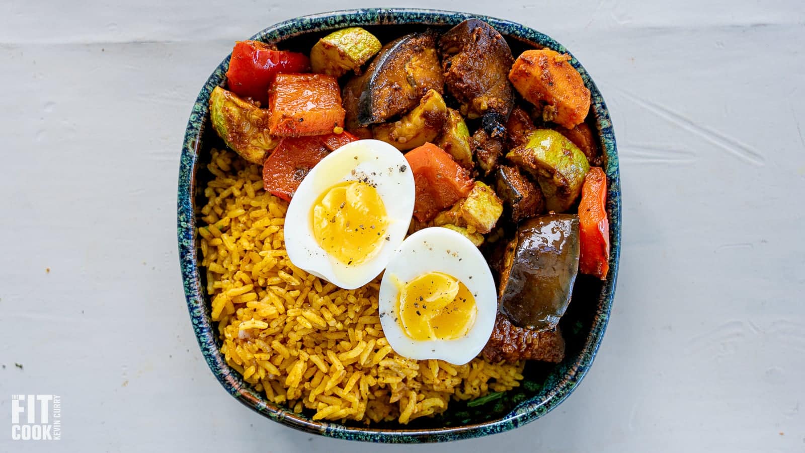 Roasted Veggie Rice Bowl moroccan meal prep-1